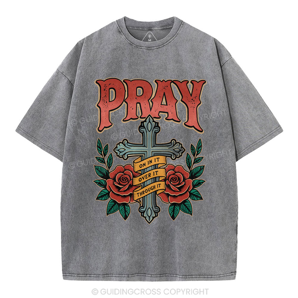 Pray Christian Washed T-Shirt
