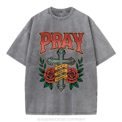 Pray Christian Washed T-Shirt