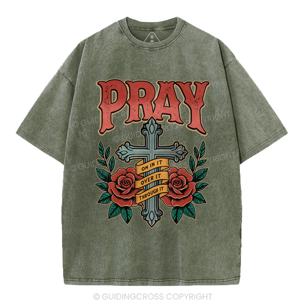 Pray Christian Washed T-Shirt