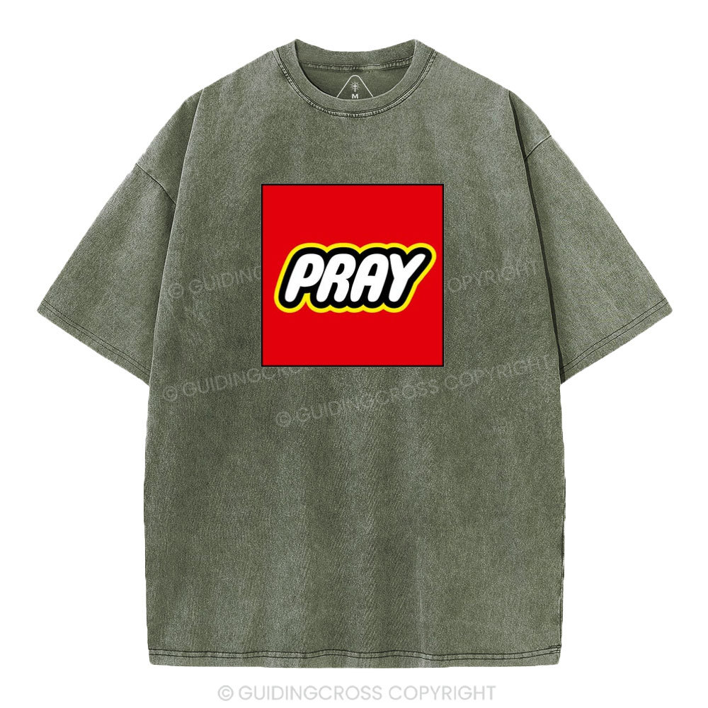 Pray Christian Washed T-Shirt