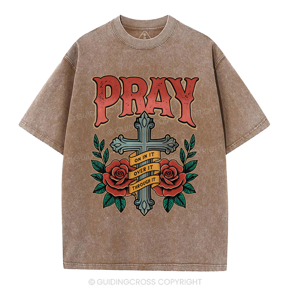 Pray Christian Washed T-Shirt