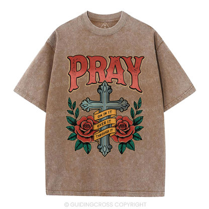 Pray Christian Washed T-Shirt