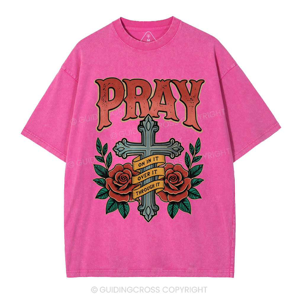 Pray Christian Washed T-Shirt