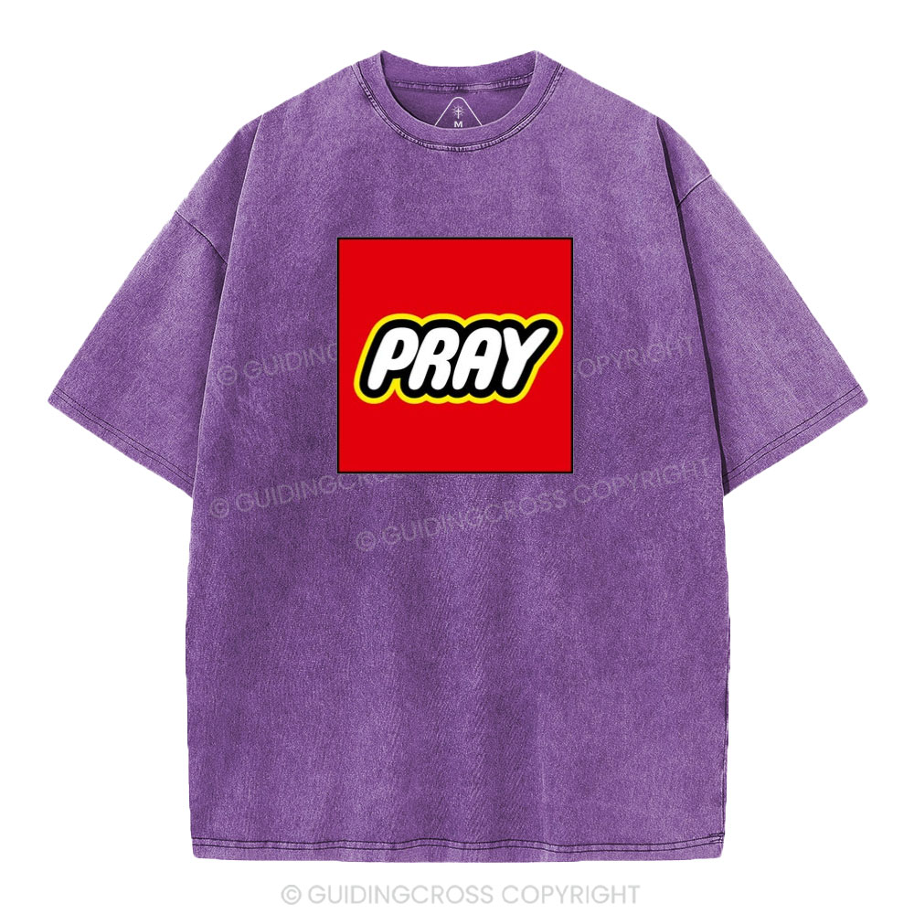Pray Christian Washed T-Shirt