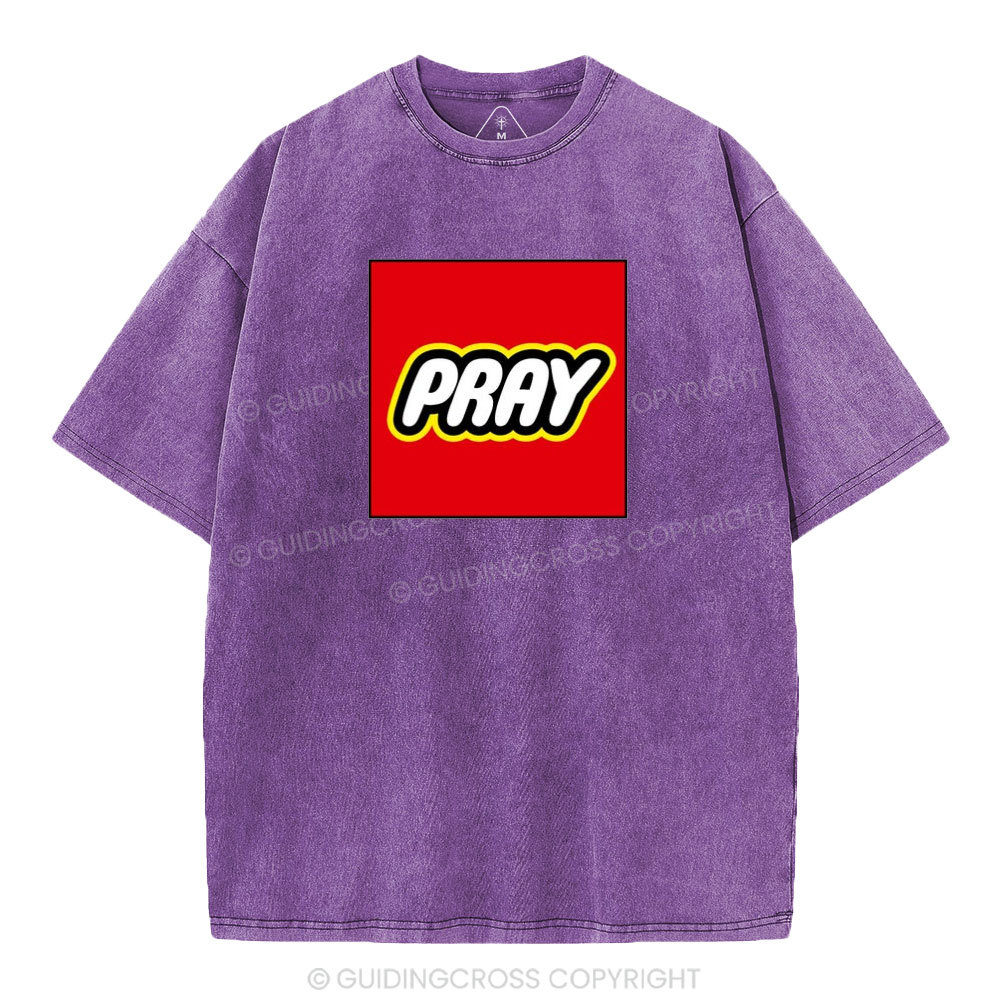 Pray Christian Washed T-Shirt