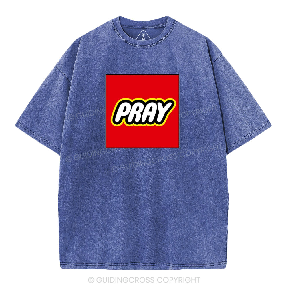 Pray Christian Washed T-Shirt