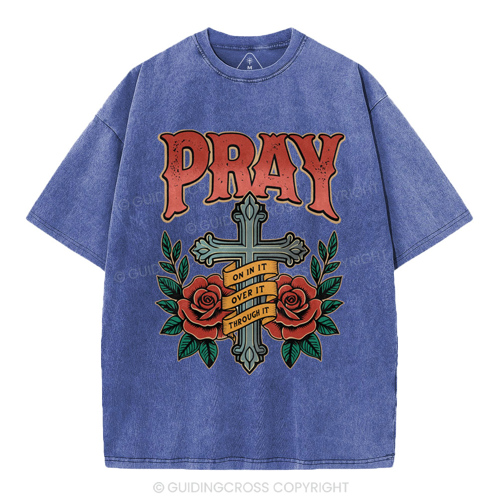 Pray Christian Washed T-Shirt