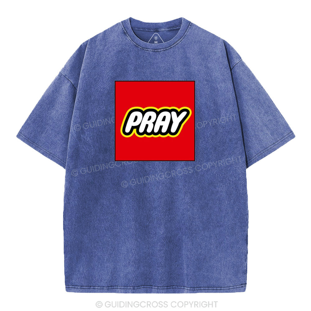 Pray Christian Washed T-Shirt