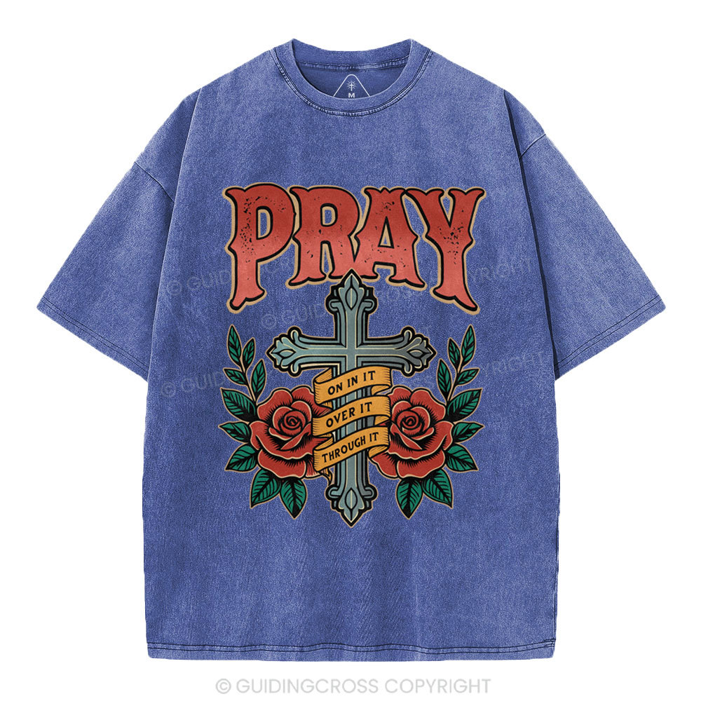 Pray Christian Washed T-Shirt