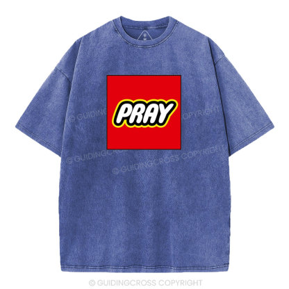 Pray Christian Washed T-Shirt