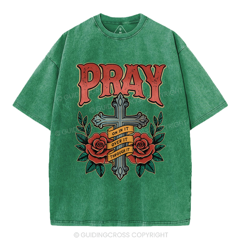 Pray Christian Washed T-Shirt