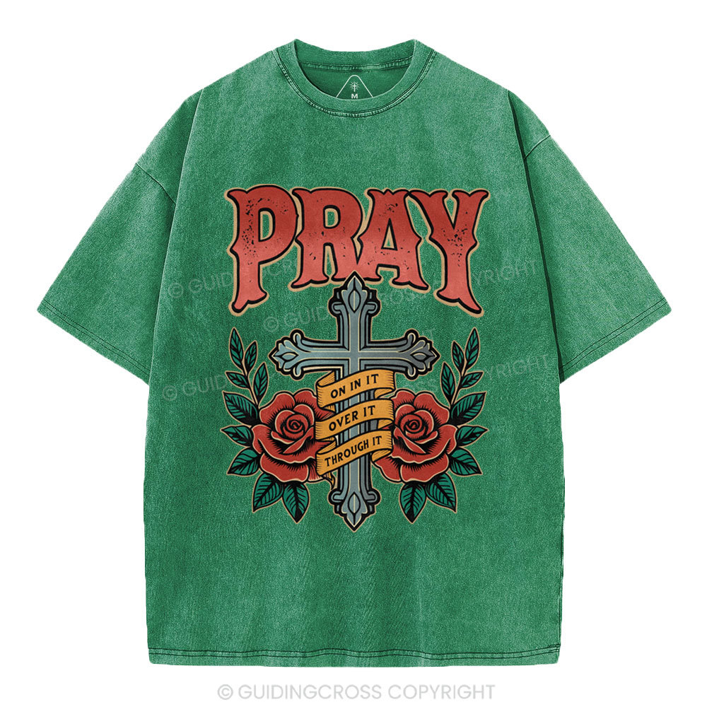 Pray Christian Washed T-Shirt