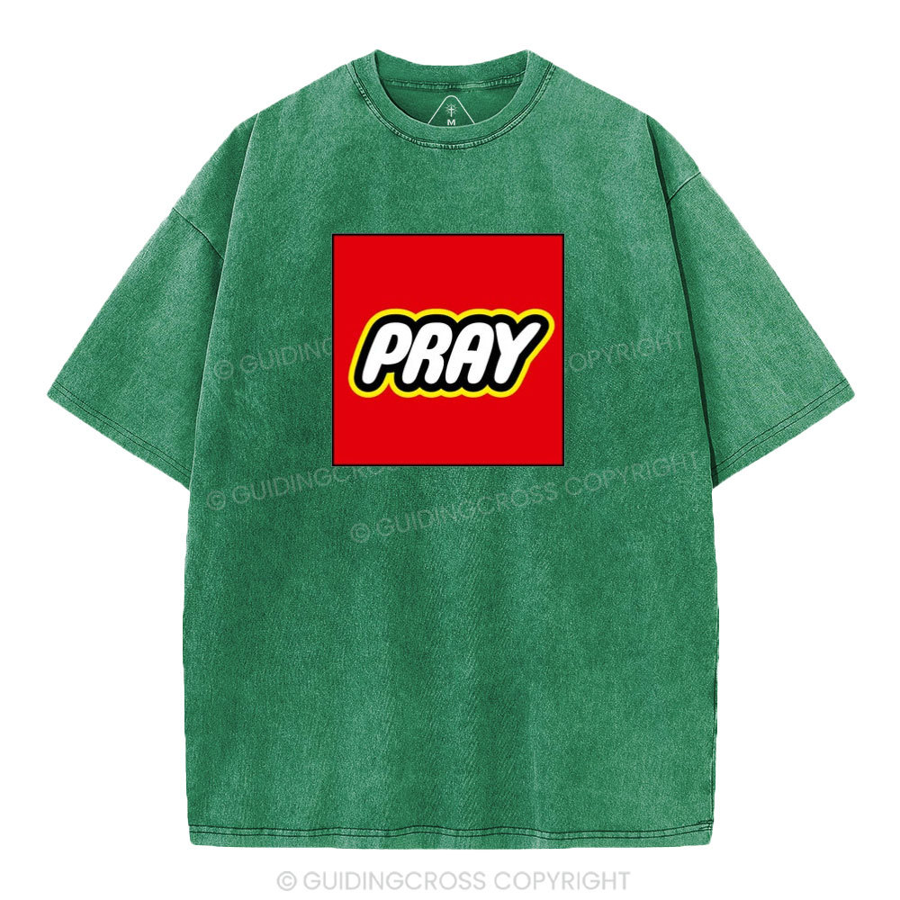 Pray Christian Washed T-Shirt