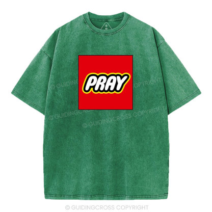 Pray Christian Washed T-Shirt