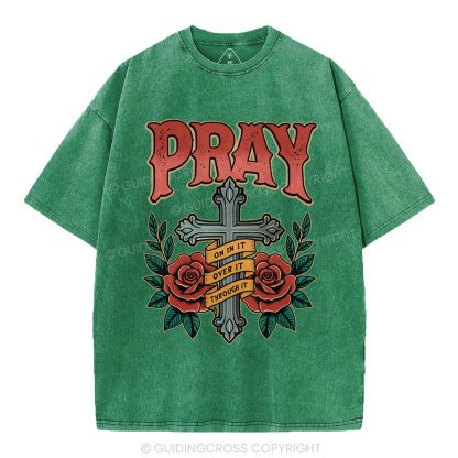 Pray Christian Washed T-Shirt