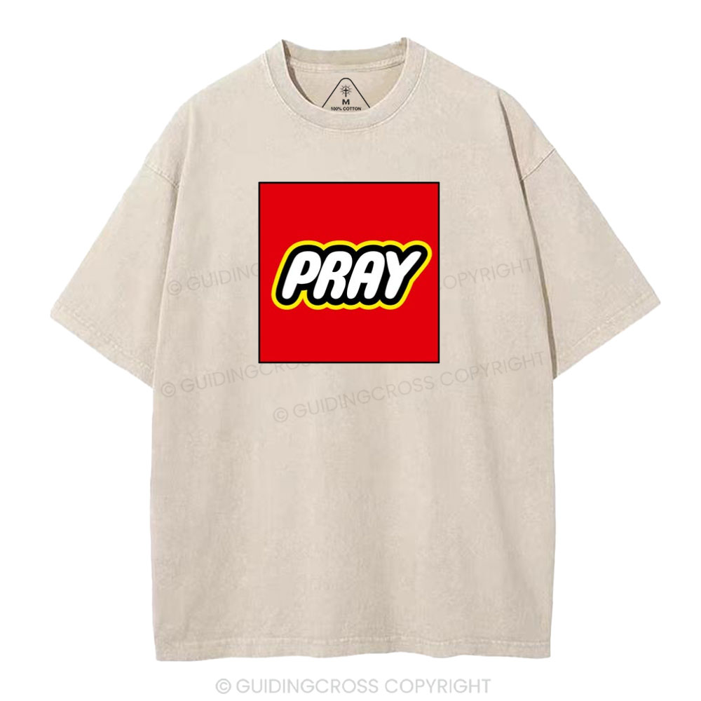 Pray Christian Washed T-Shirt