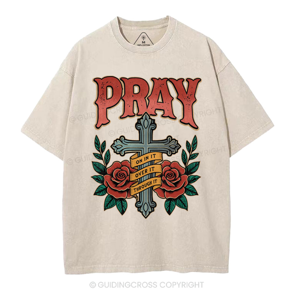 Pray Christian Washed T-Shirt