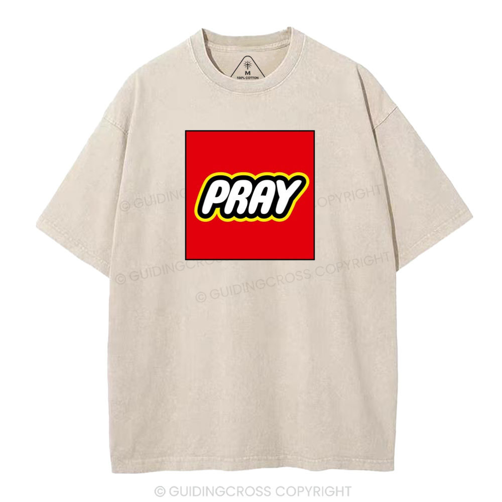 Pray Christian Washed T-Shirt
