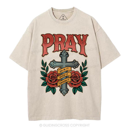 Pray Christian Washed T-Shirt