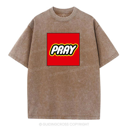 Pray Christian Washed T-Shirt
