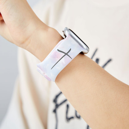 Pray Wait Trust Tie Dye Christian Watch Band