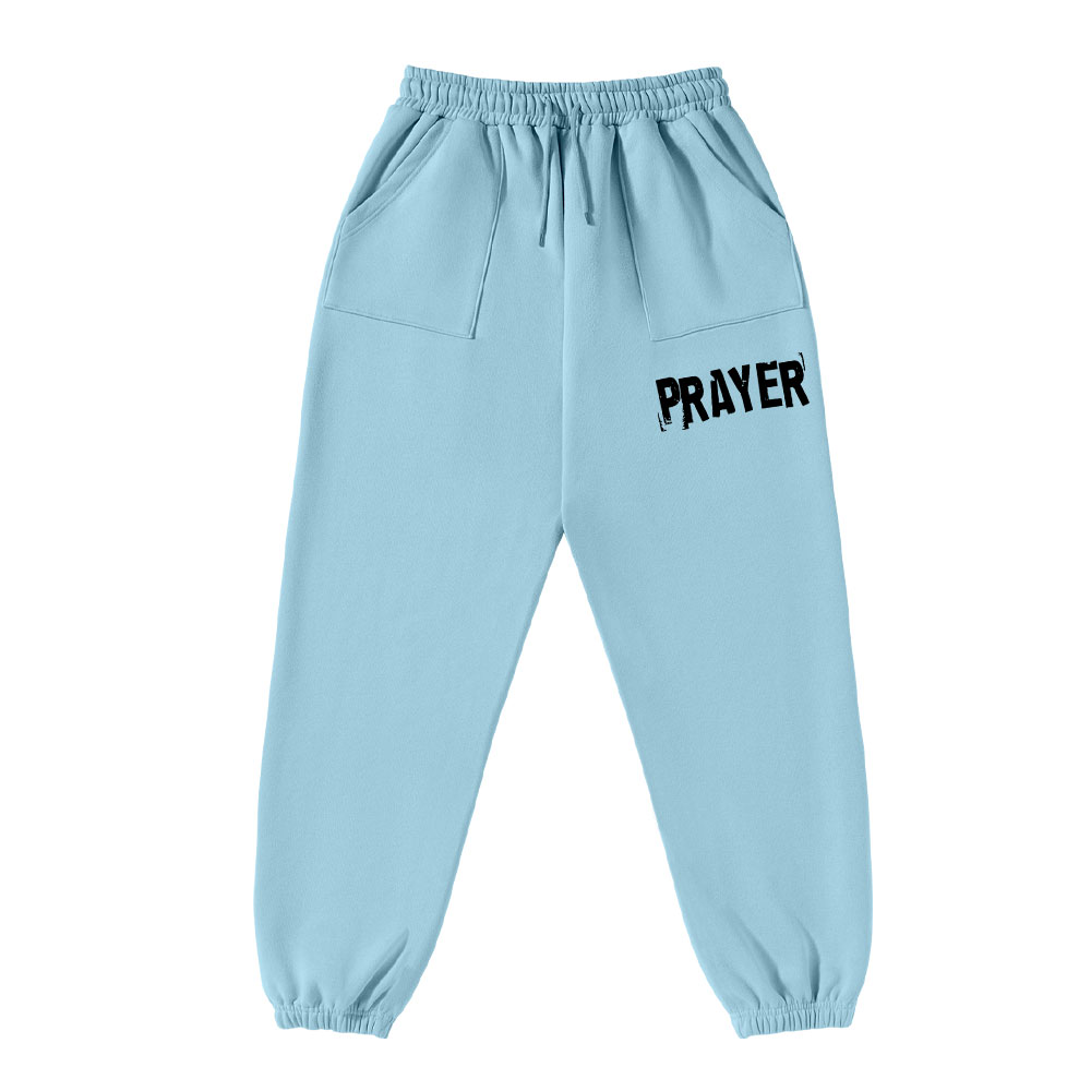 Prayer Christian Fleece Sweatpants Sale - GuidingCross
