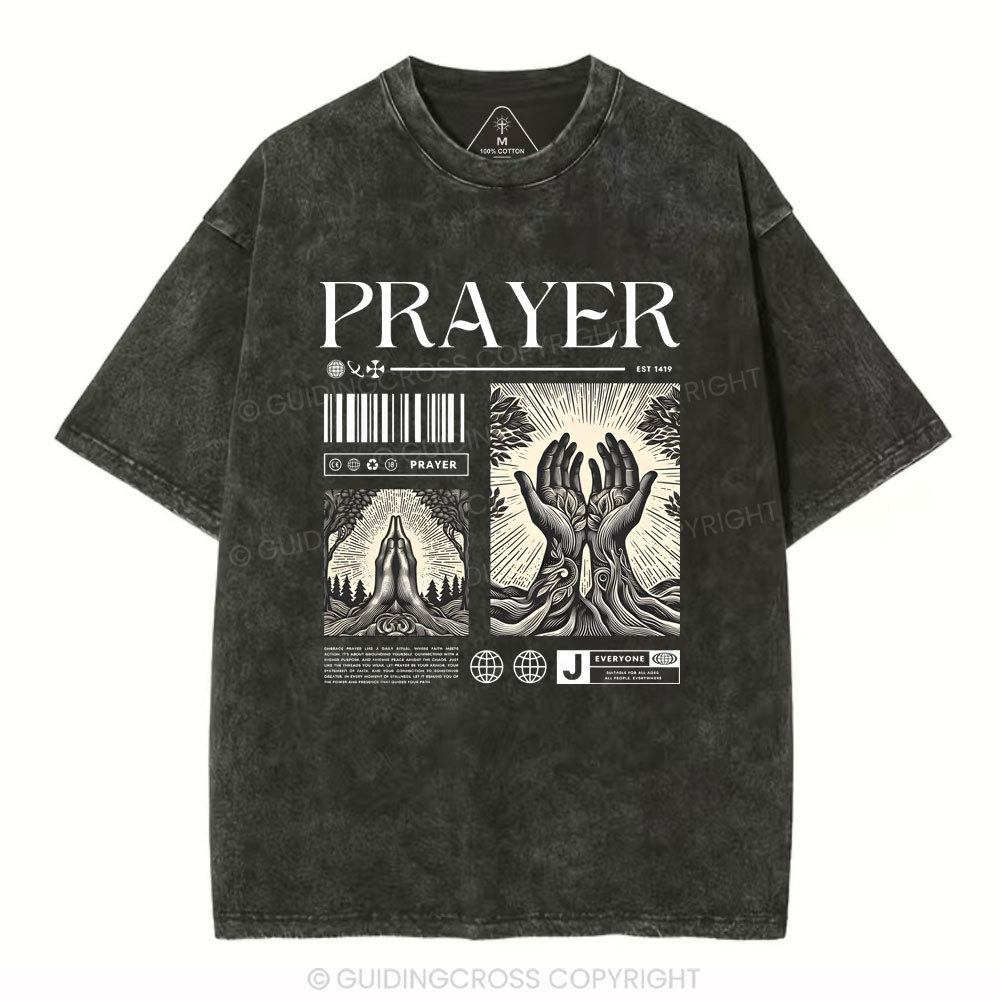 Prayer Christian Washed T-Shirt