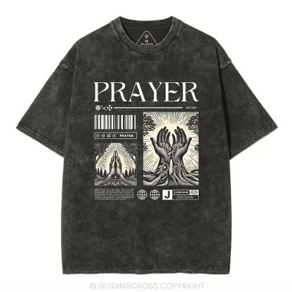 Prayer Christian Washed T-Shirt
