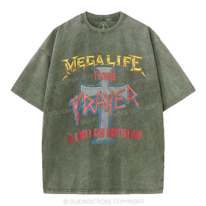 Prayer Christian Washed T-Shirt