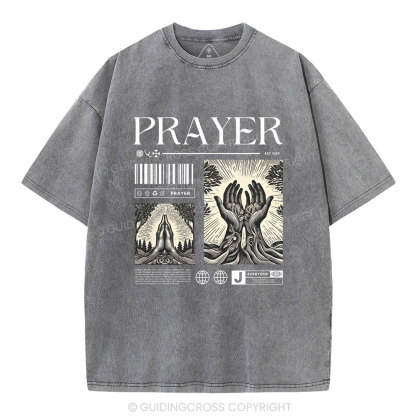Prayer Christian Washed T-Shirt