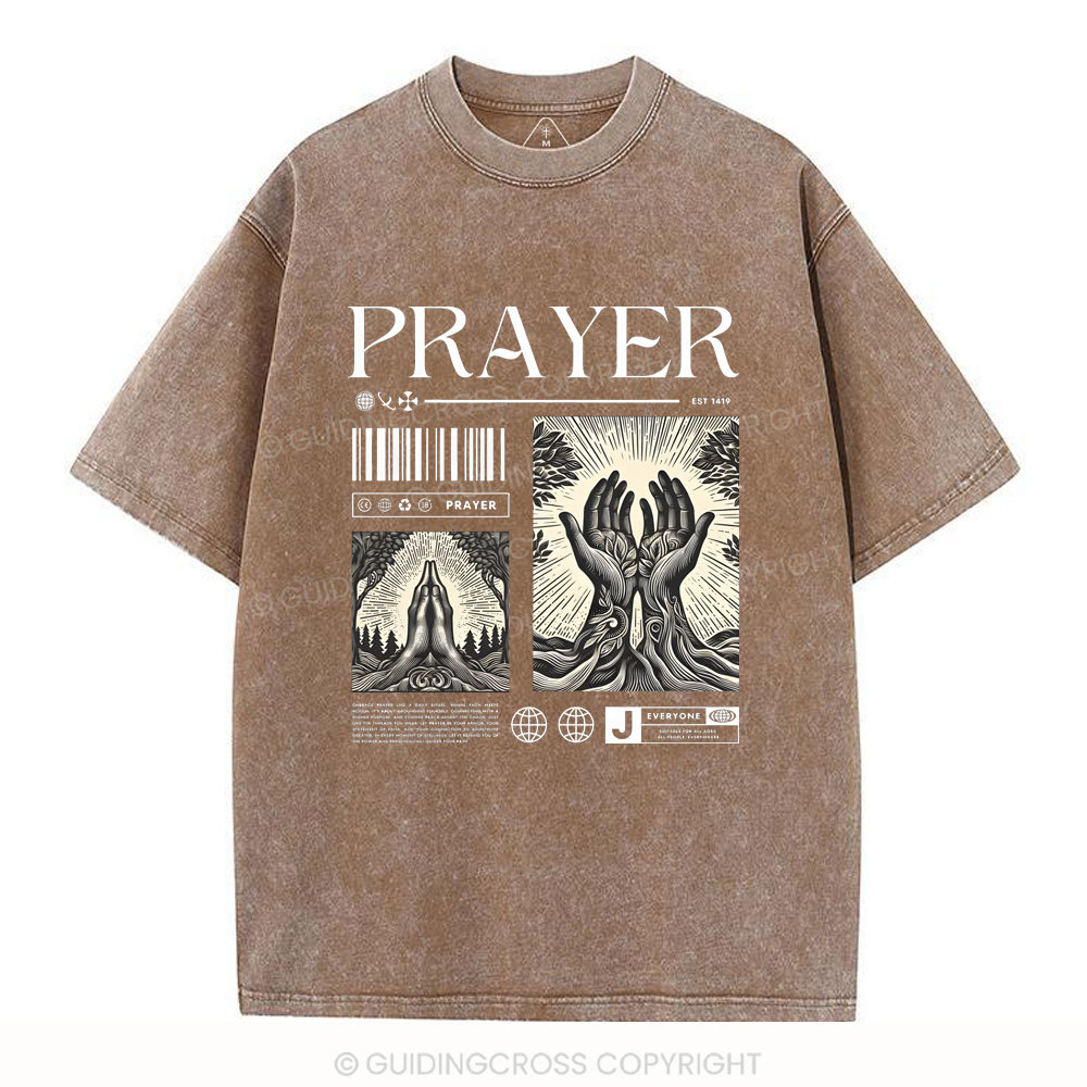 Prayer Christian Washed T-Shirt