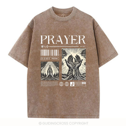 Prayer Christian Washed T-Shirt