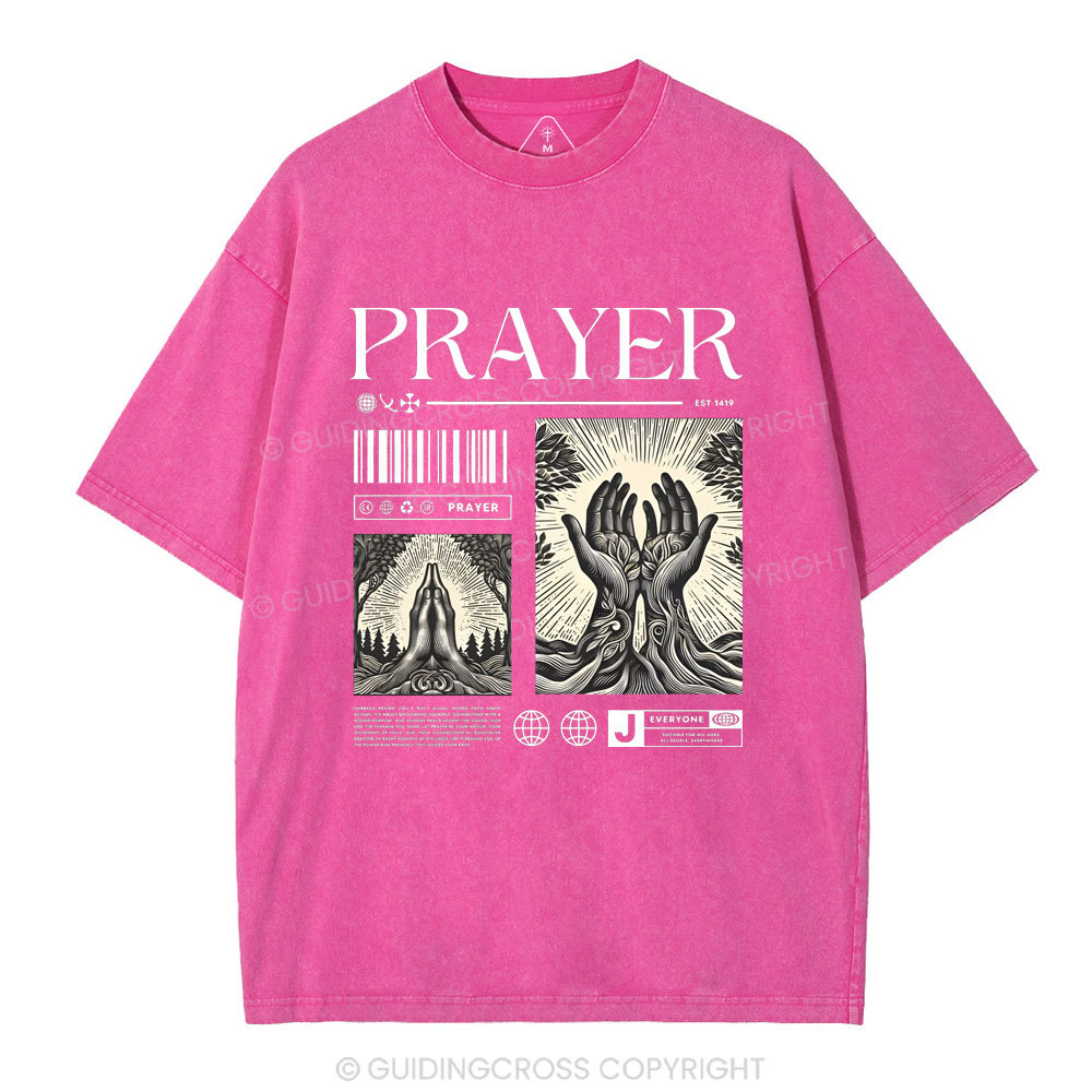 Prayer Christian Washed T-Shirt