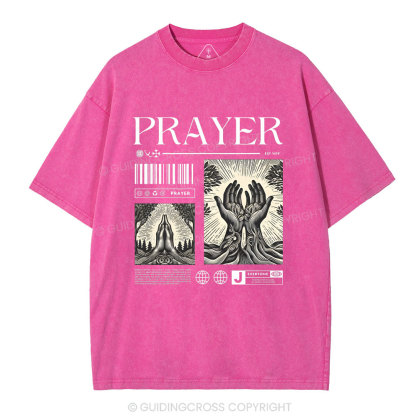 Prayer Christian Washed T-Shirt