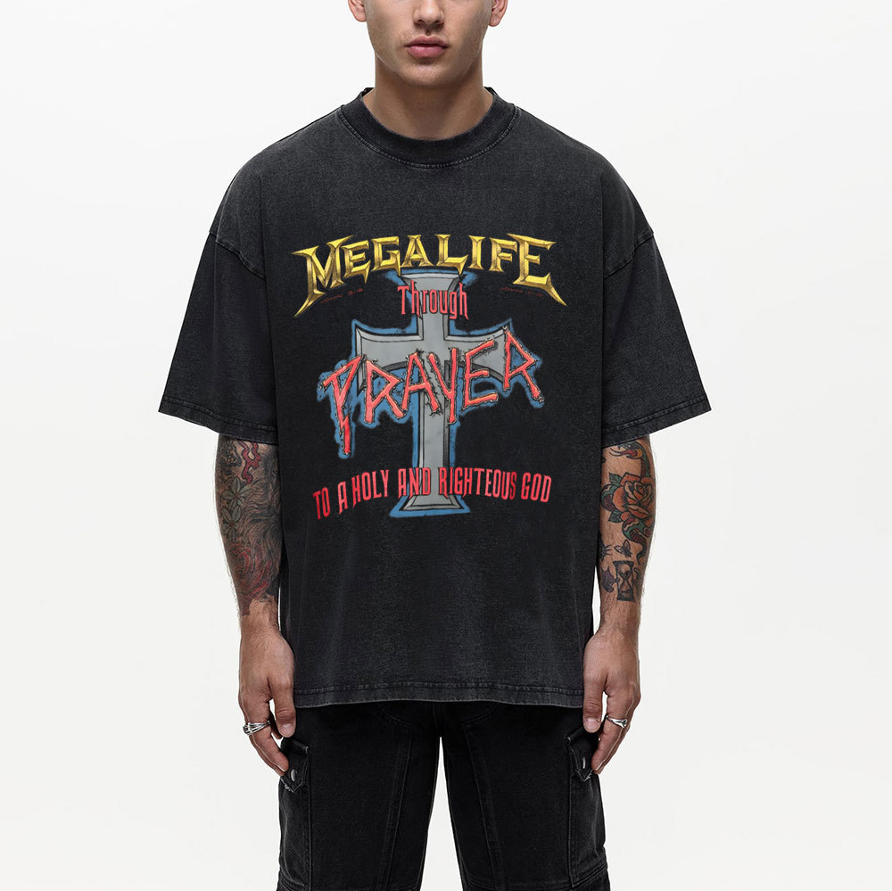Prayer Christian Washed T-Shirt