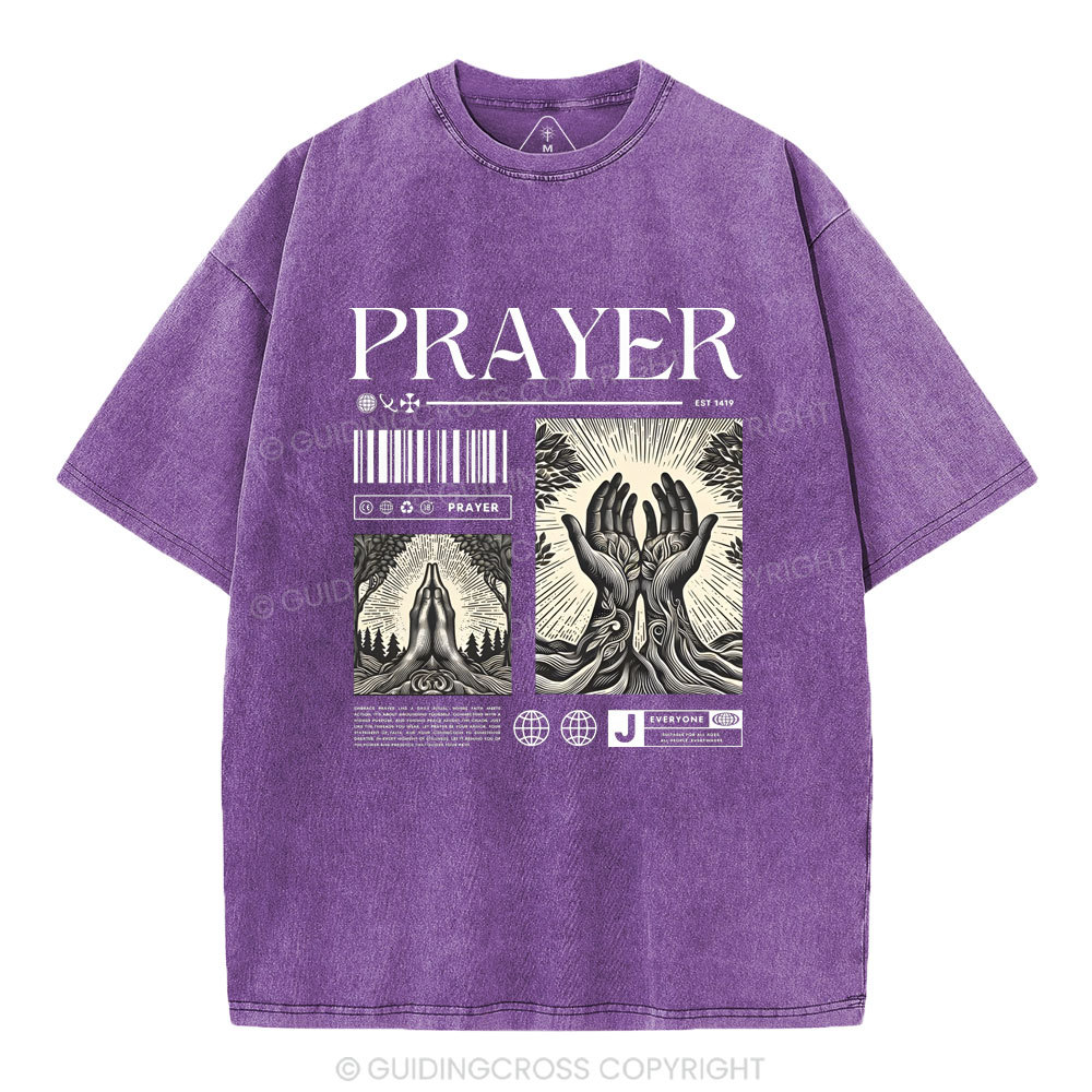 Prayer Christian Washed T-Shirt