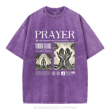 Prayer Christian Washed T-Shirt