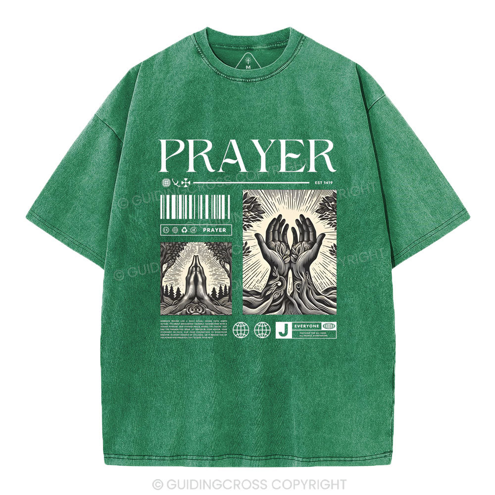 Prayer Christian Washed T-Shirt