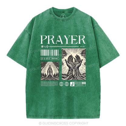Prayer Christian Washed T-Shirt