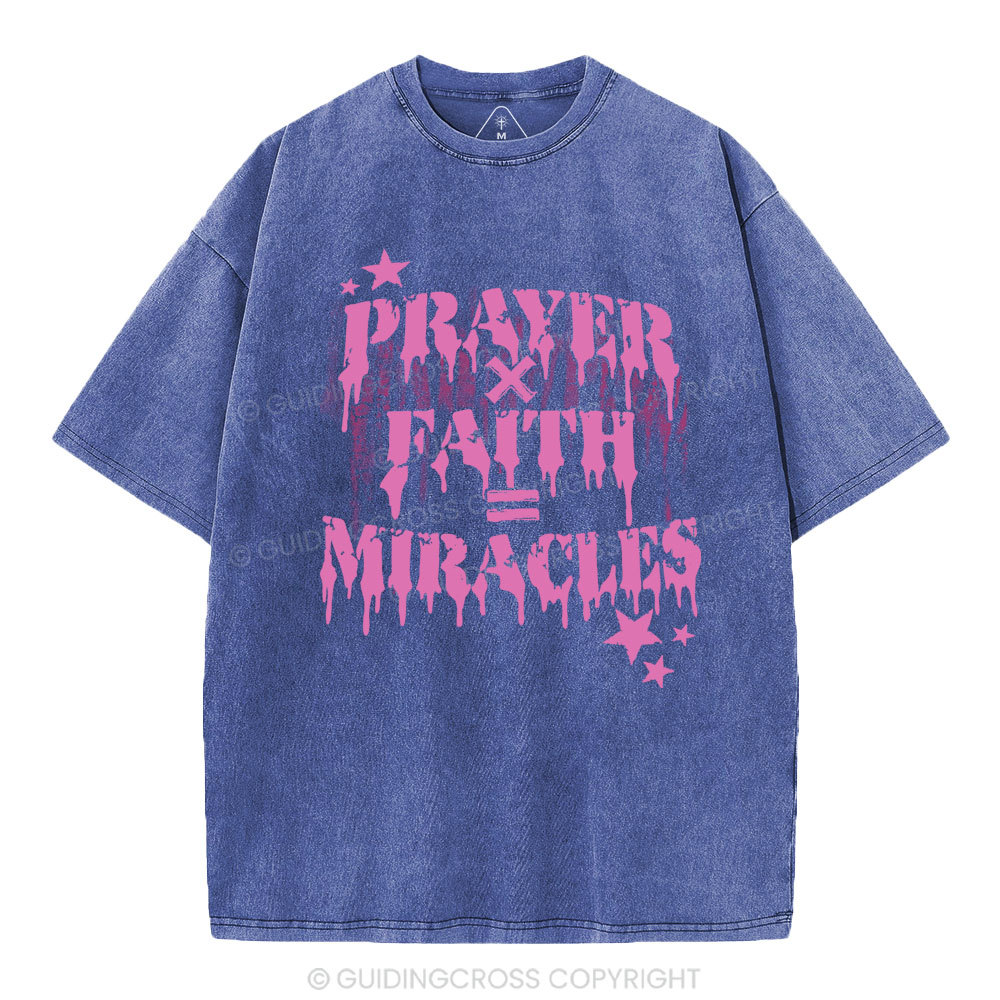 Prayer Faith Christian Washed T-Shirt
