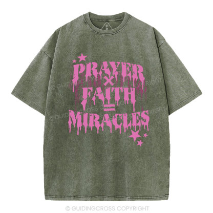 Prayer Faith Christian Washed T-Shirt