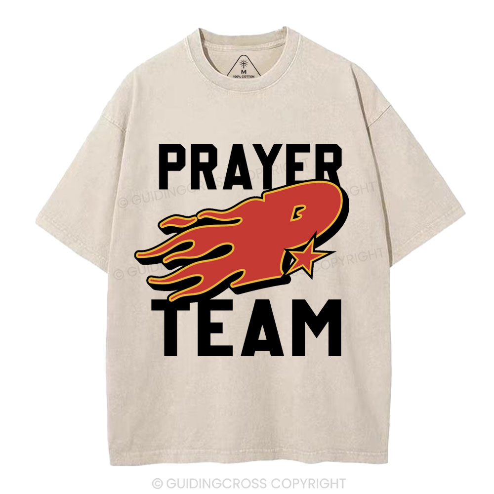 Prayer Team Christian Washed T-Shirt