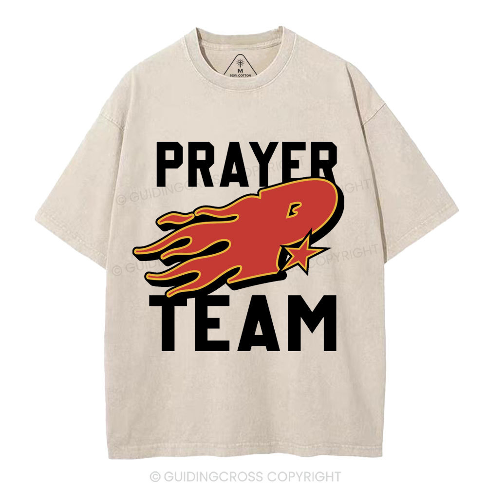 Prayer Team Christian Washed T-Shirt