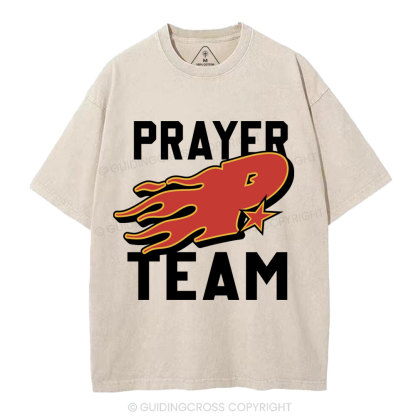 Prayer Team Christian Washed T-Shirt