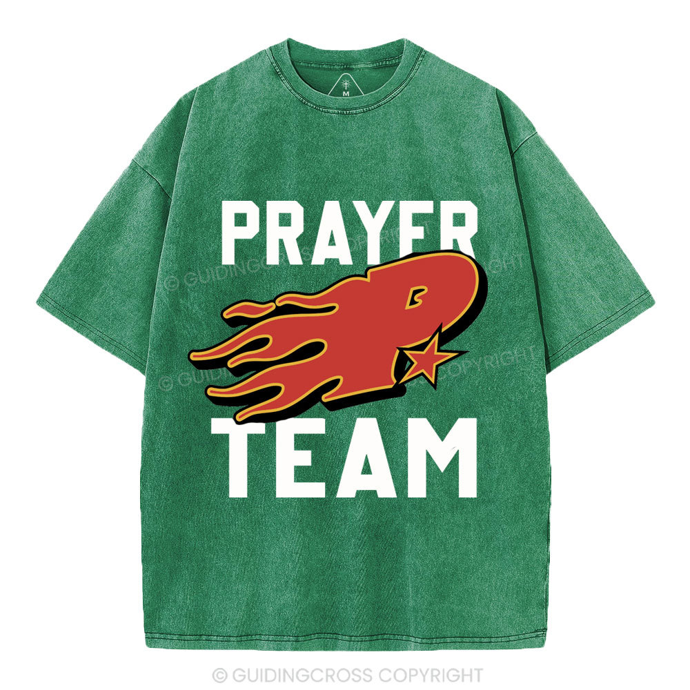 Prayer Team Christian Washed T-Shirt
