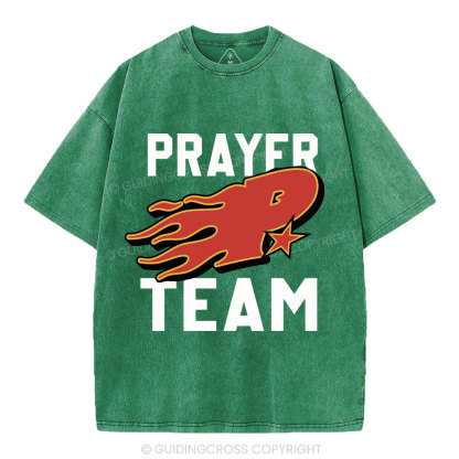 Prayer Team Christian Washed T-Shirt