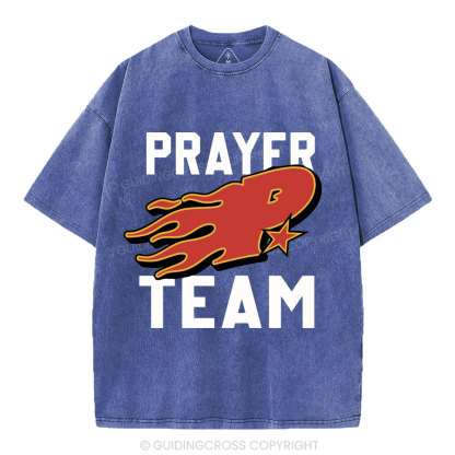 Prayer Team Christian Washed T-Shirt