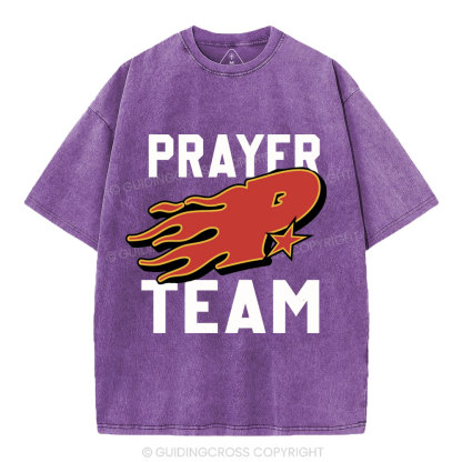 Prayer Team Christian Washed T-Shirt