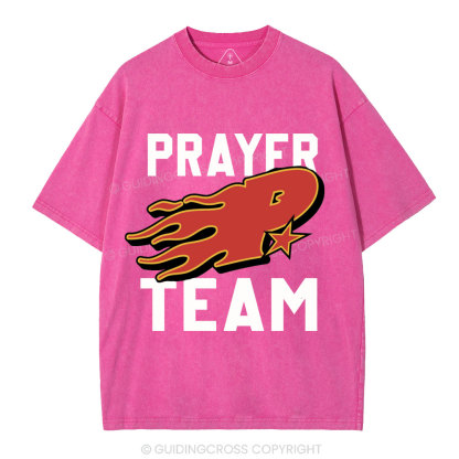 Prayer Team Christian Washed T-Shirt