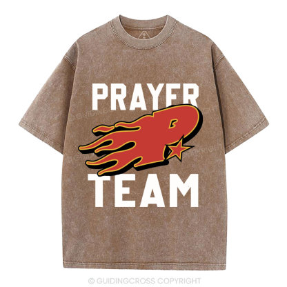 Prayer Team Christian Washed T-Shirt